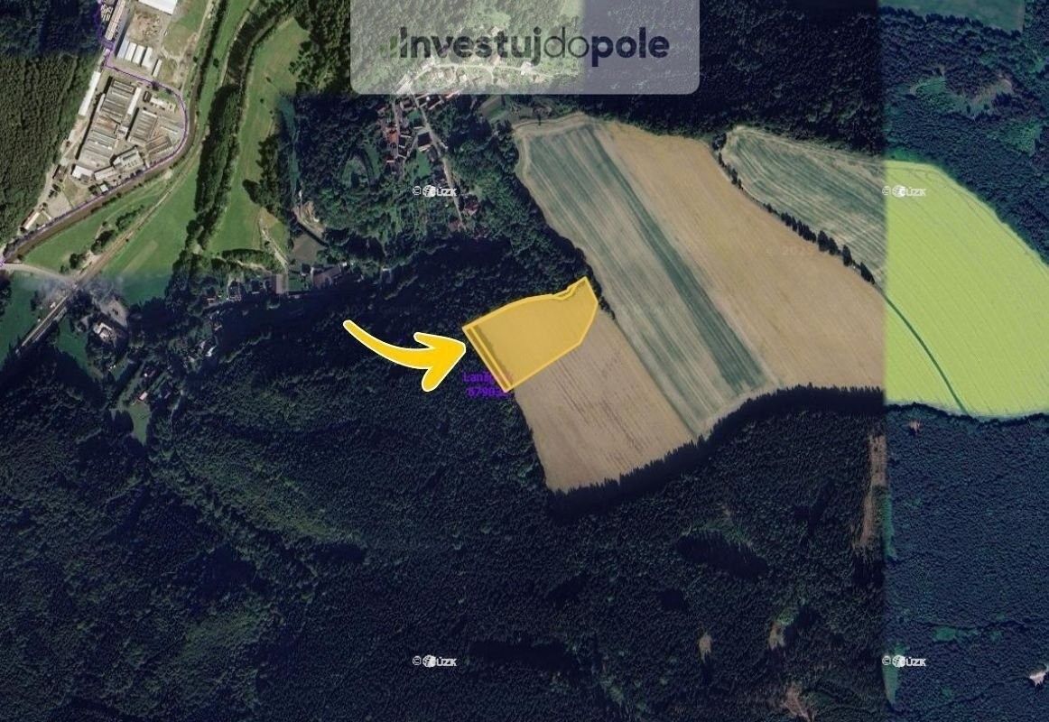 Zemědělské pozemky, Dolní Dobrouč, 1 809 m² - 2