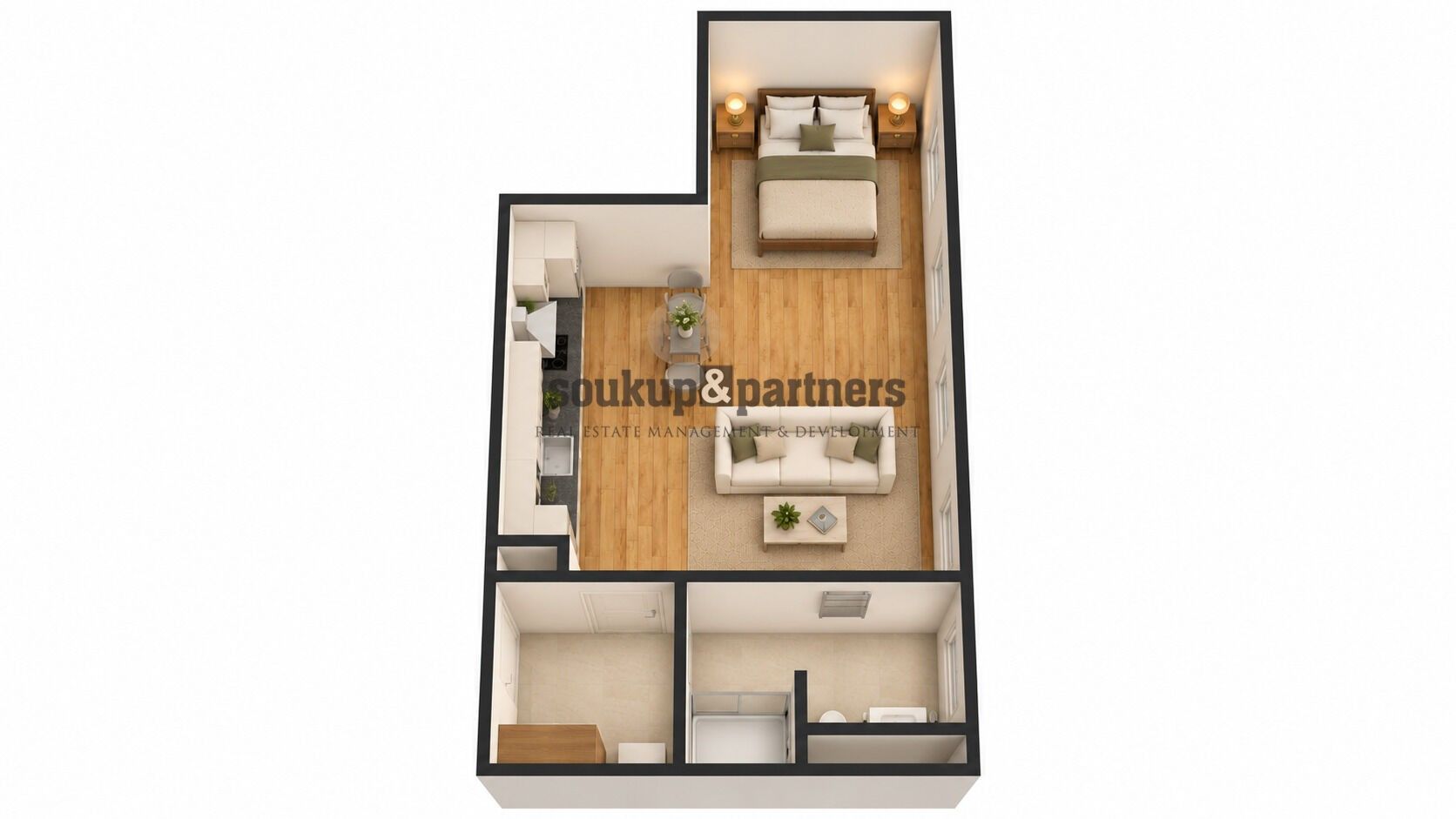 Byt 1+kk · 40 m² · Schránilova, Praha Hlubočepy - 3