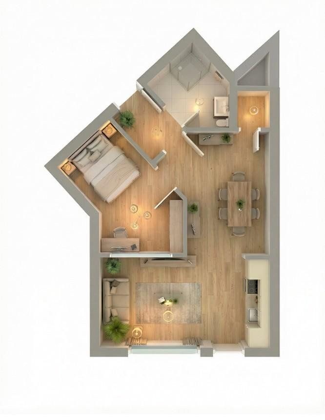 2+1, Zimmermannstraße, , Sasko, 48 m² - 2