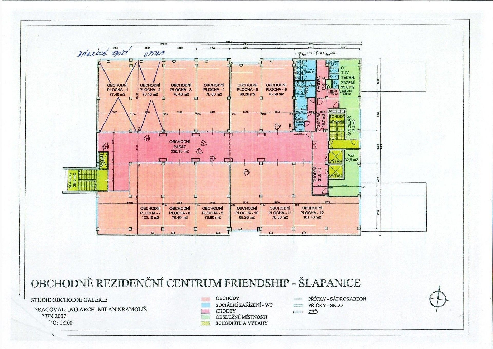 Pronájem komerční - Nádražní, Šlapanice, 125 m²