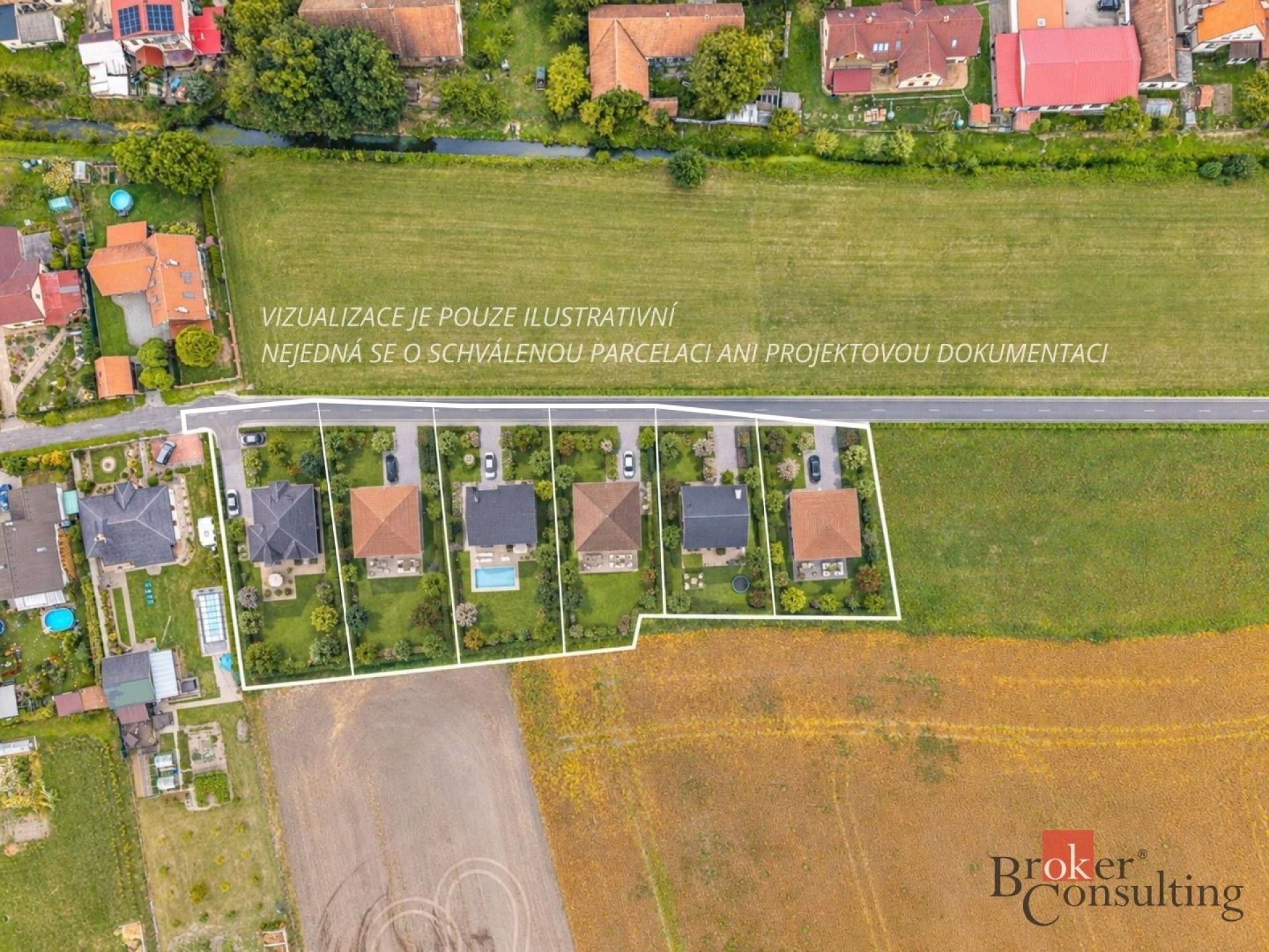 Pozemky pro bydlení, Dolní Roveň, 5 502 m² - 2