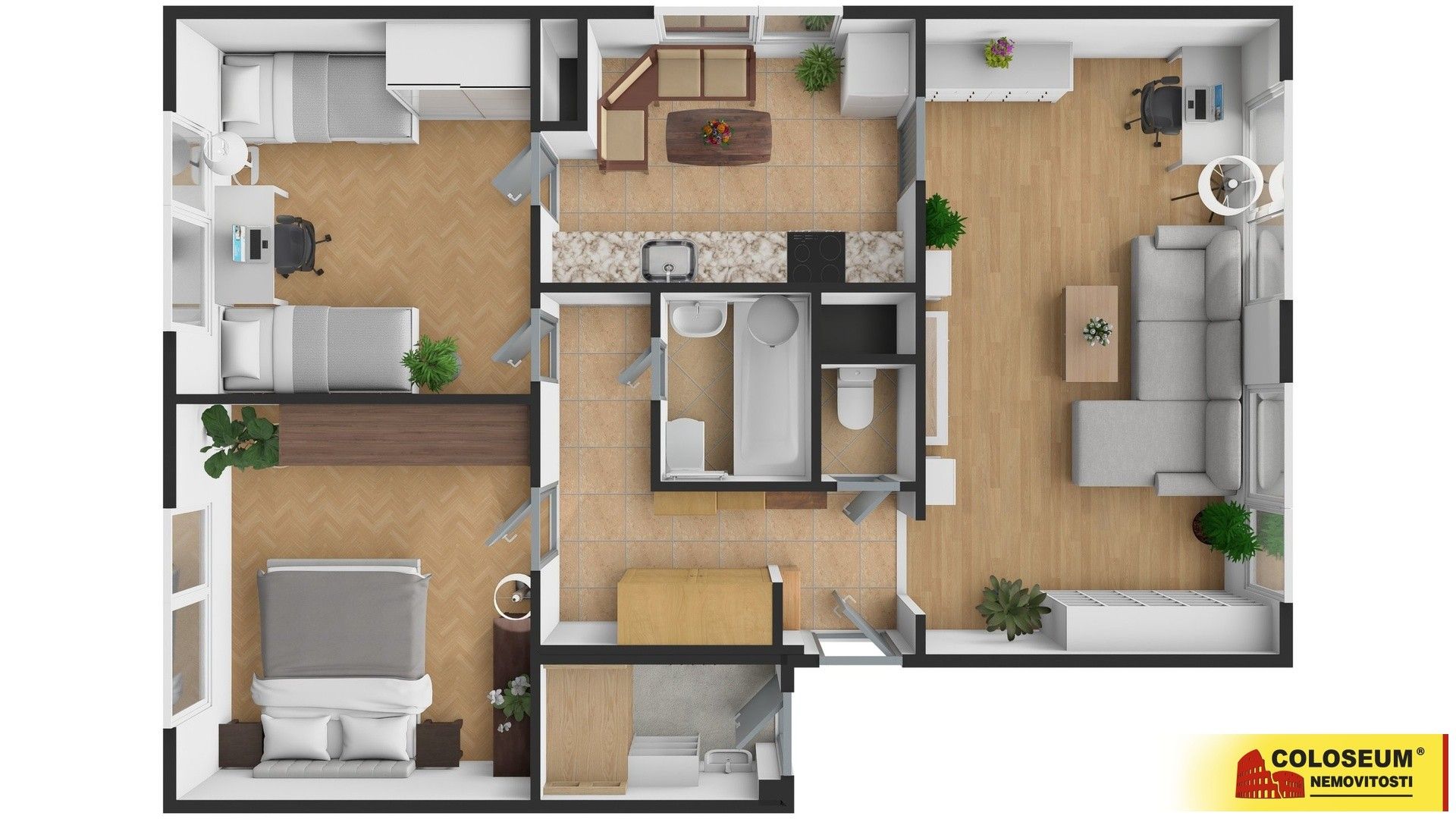 Prodej byt 3+1 - Uherský Brod, 69 m²