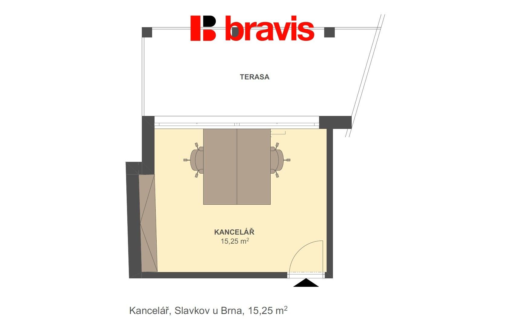 Pronájem kancelář - Palackého náměstí 67, Slavkov u Brna, 15 m² - 5