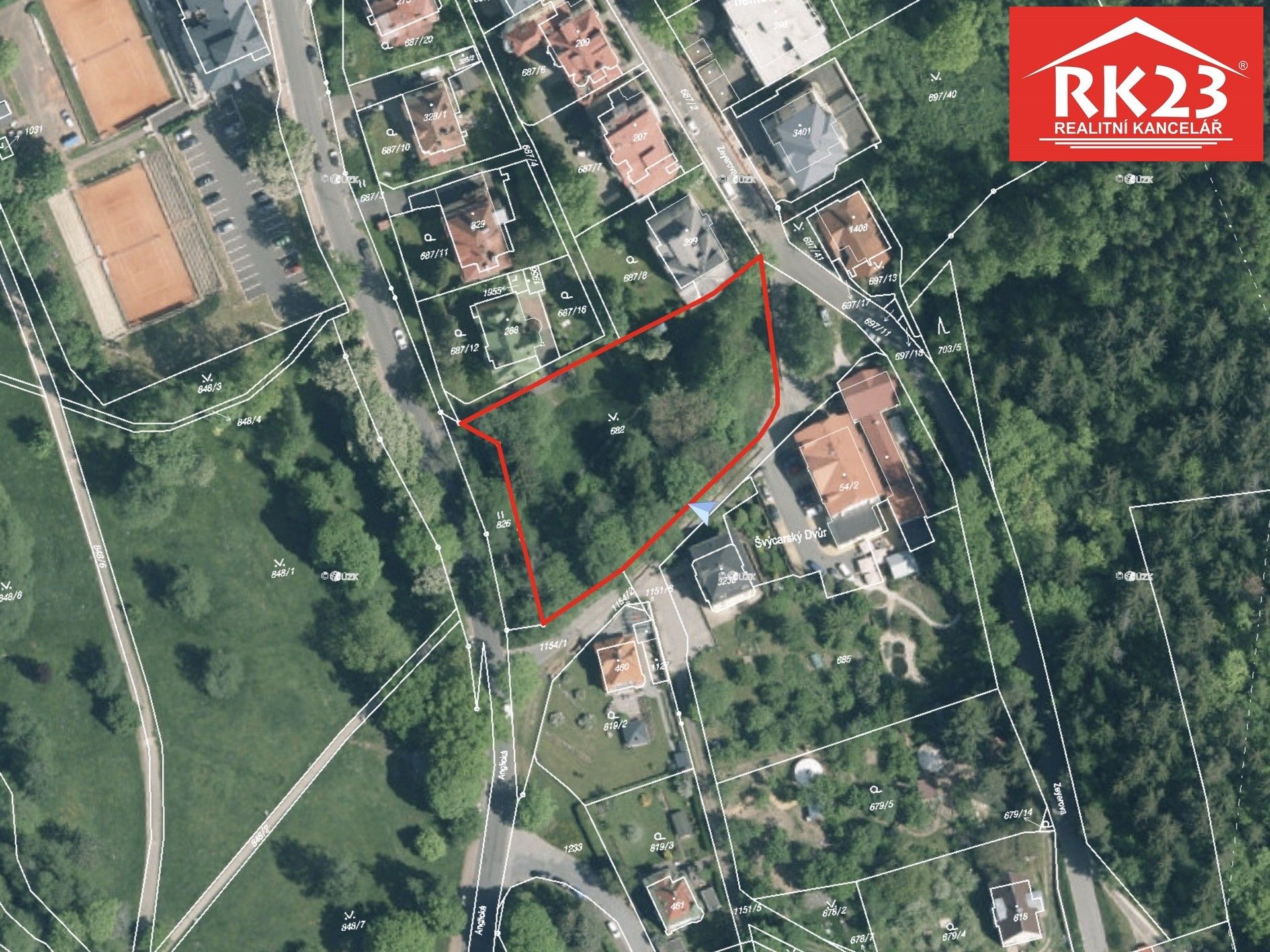Komerční pozemky, Zeyerova, Mariánské Lázně, 3 377 m²