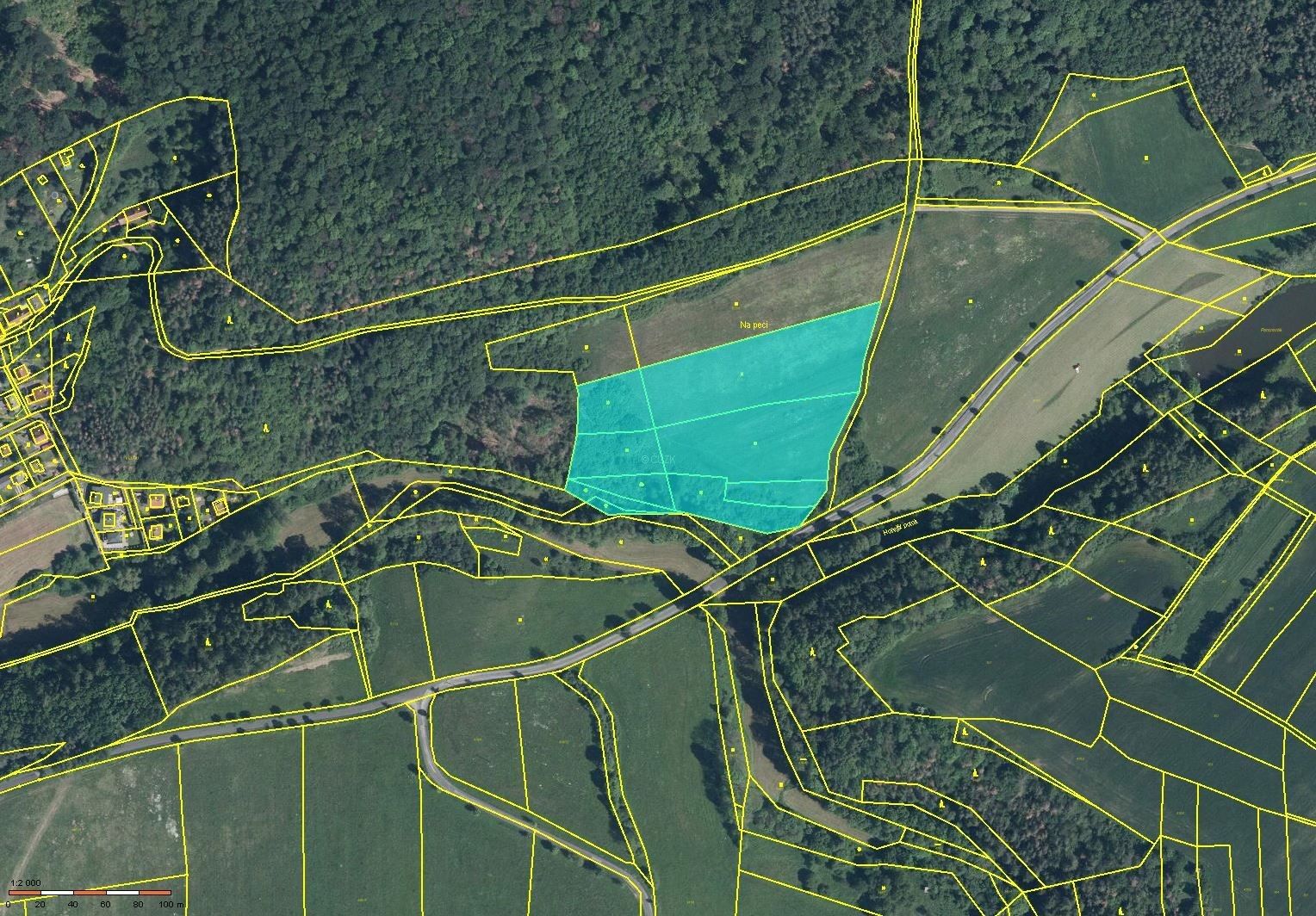 Prodej louka - Broumy, 8 710 m²