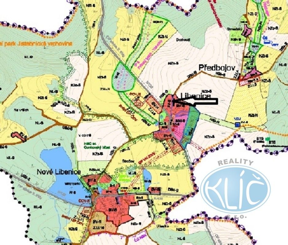 Prodej pozemek pro bydlení - Libenice, Borotín, 1 m²