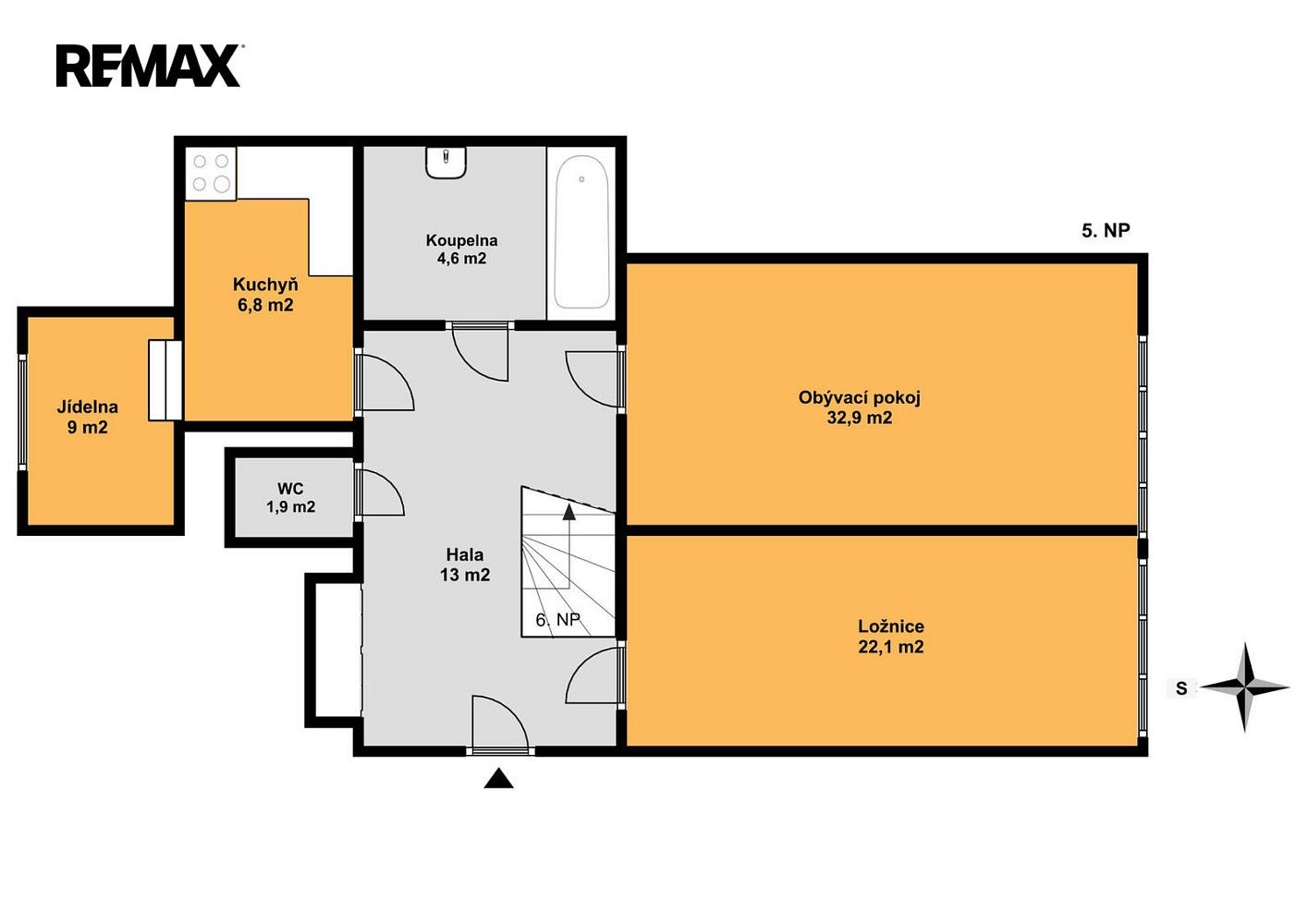Byt 4+1 · 125 m² · Praha - Vinohrady, okres Praha 2, Hlavní město Praha - 3