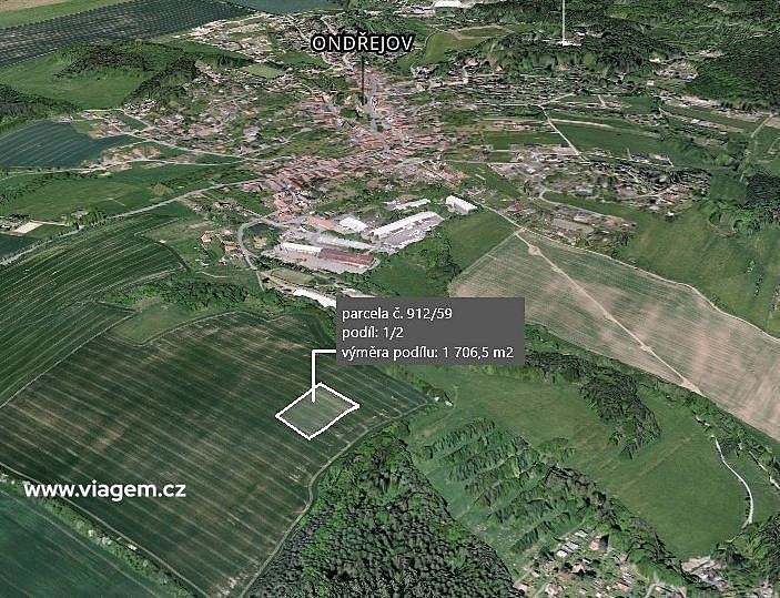 Prodej zemědělský pozemek - Ondřejov, okres Praha-východ, Středočeský kraj - 2