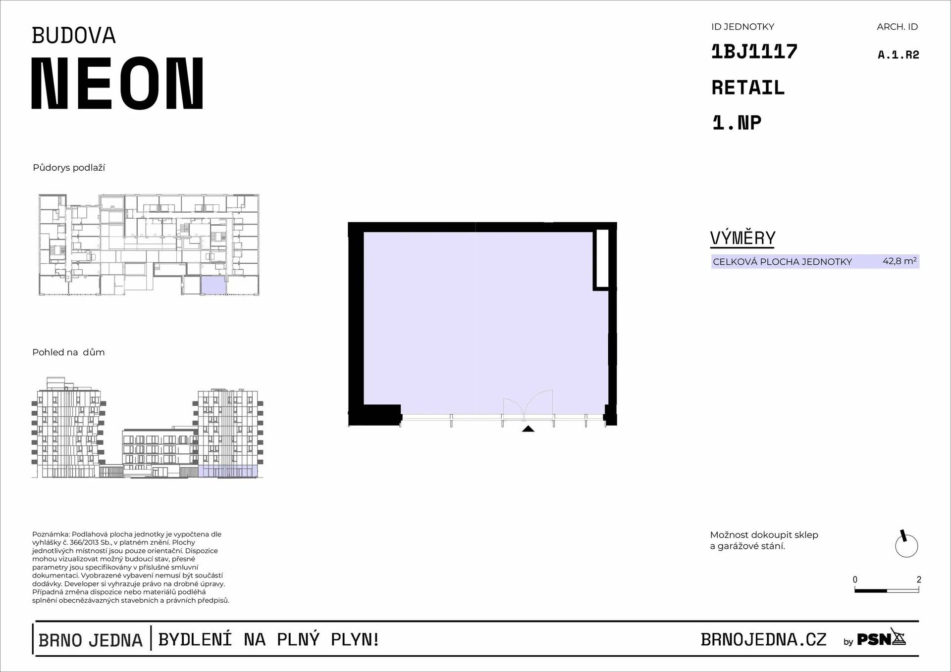 Prodej obchodní prostory - Plynárenská, Brno, 43 m²