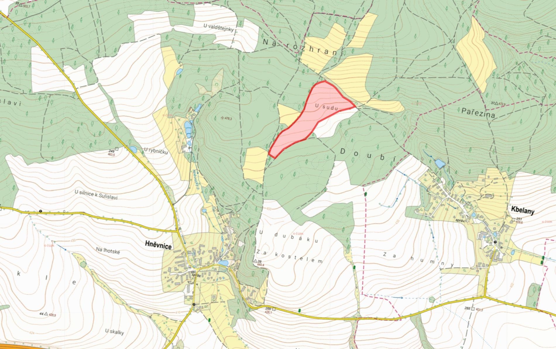 Prodej zemědělský pozemek - Hněvnice - 2