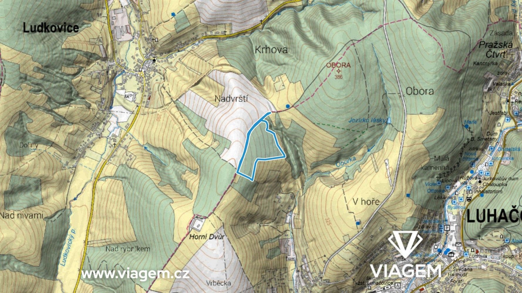 Zemědělské pozemky, Luhačovice, okres Zlín, Zlínský kraj