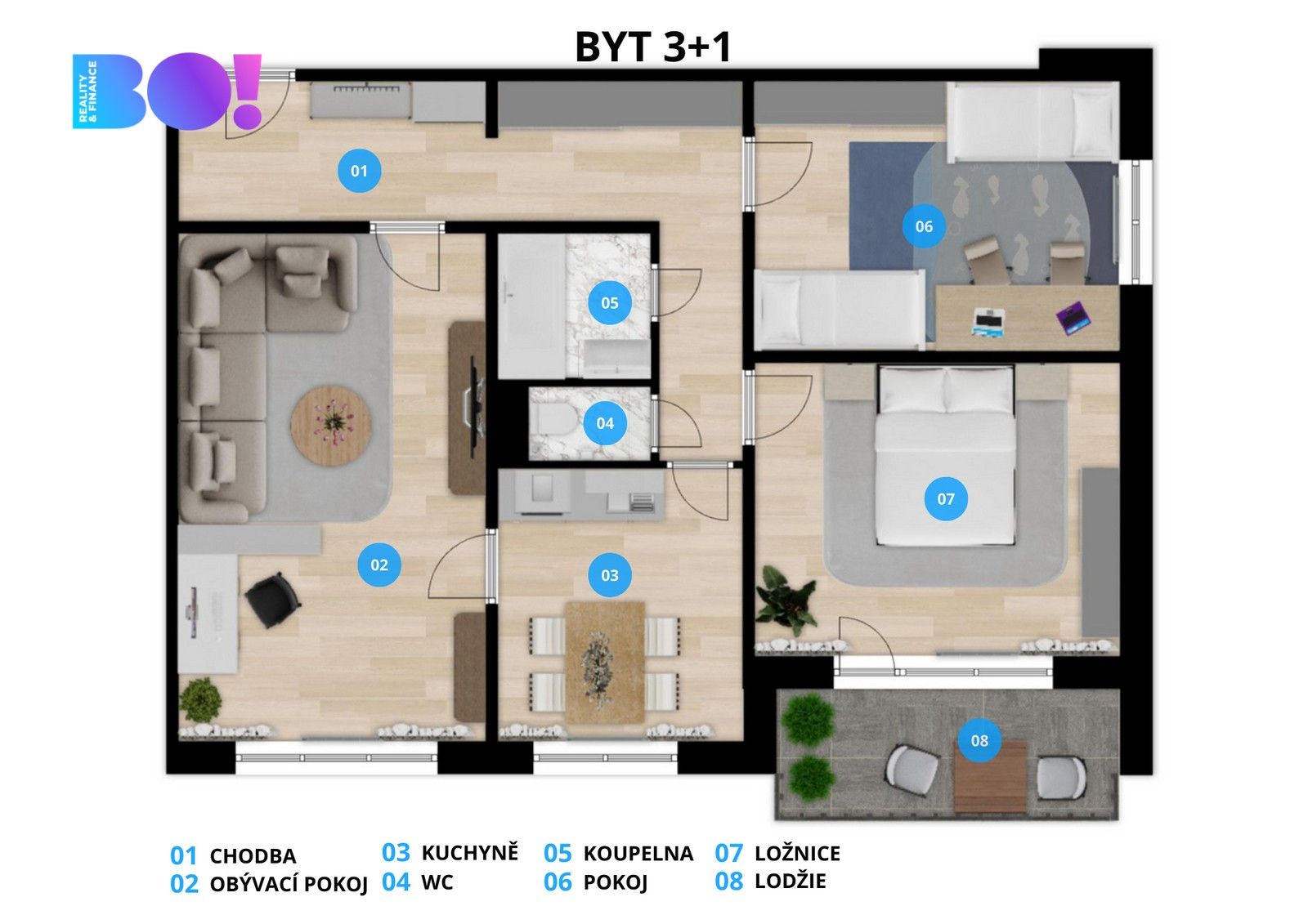 Byt 3+1 · 79 m² · Tovární, Bohumín Záblatí - 3