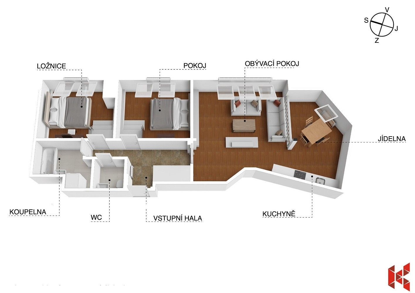 3+kk, Praha - Vršovice, okres Praha 10, Hlavní město Praha, 78 m² - 2