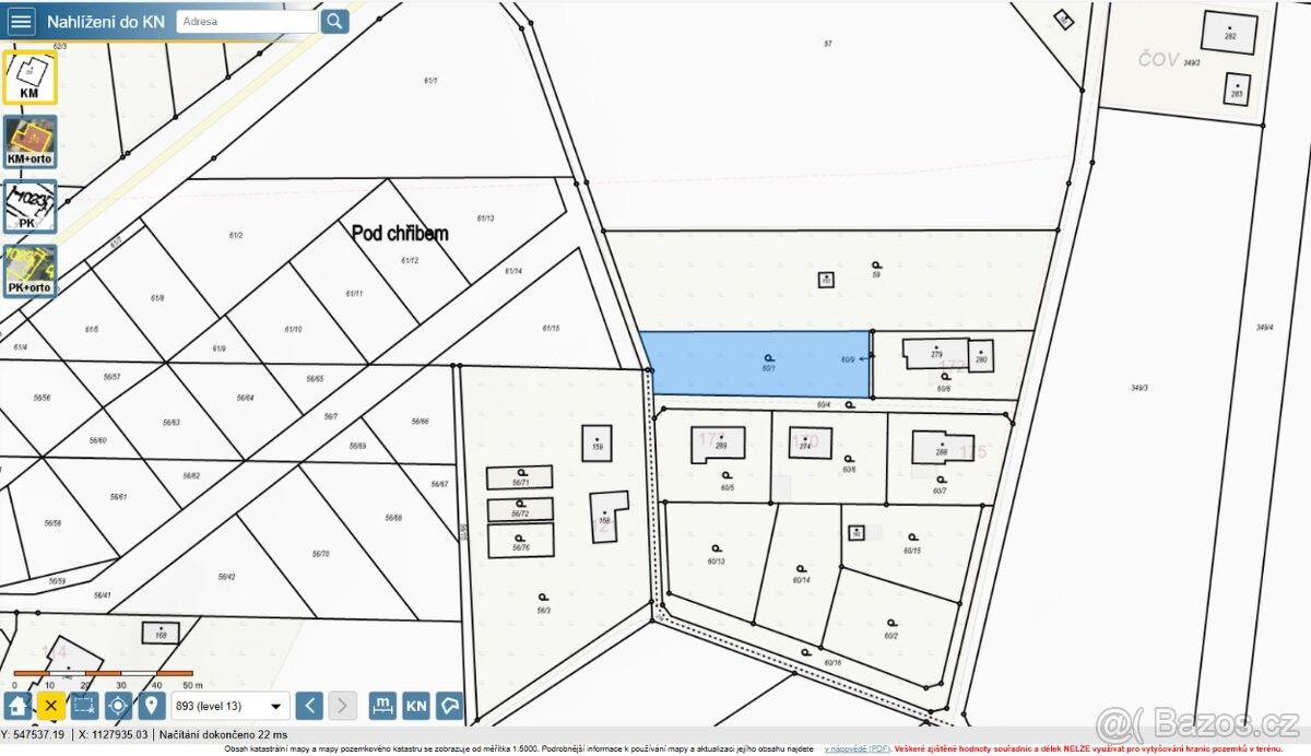 Pozemky pro bydlení, Dub nad Moravou, 783 75