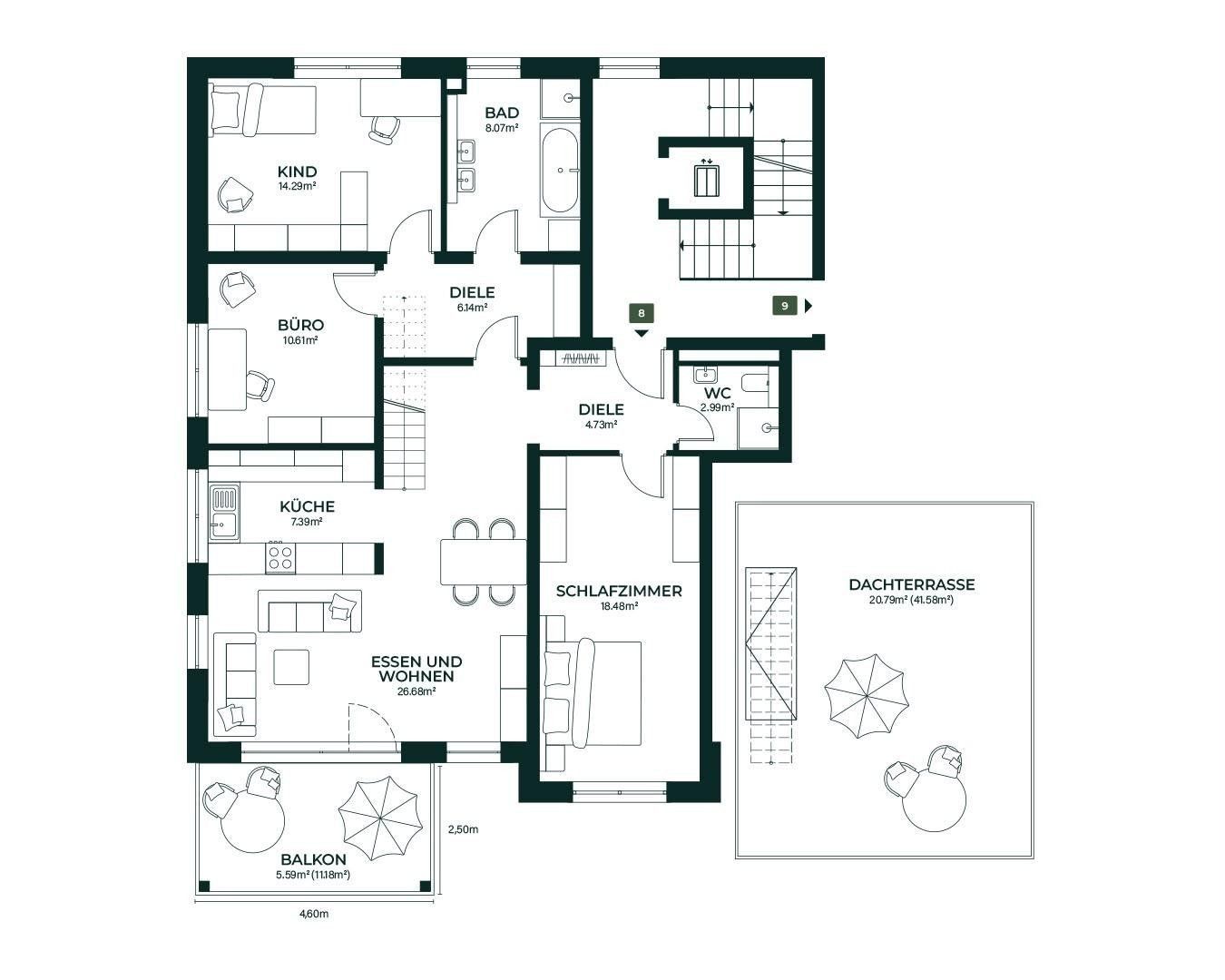 Byt 4+1 · 128 m² · Oelsnitzerstr. 67, , Bavorsko - 4