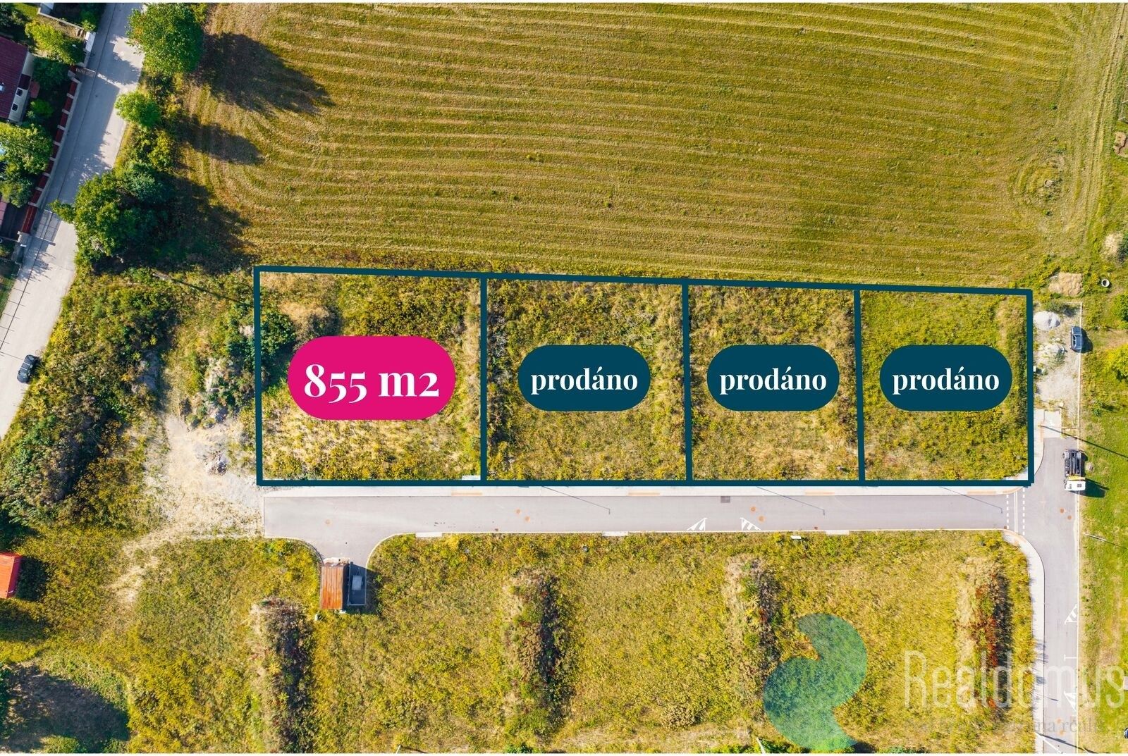 Pozemek pro bydlení, 855 m²