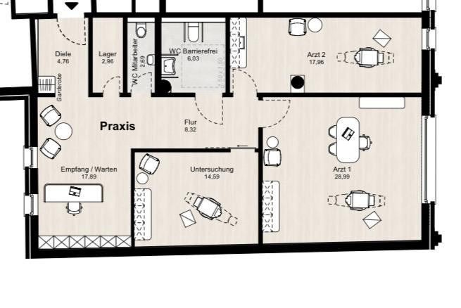 Kanceláře, Markt 11, , Severní Porýní-Vestfálsko, 104 m² - 1