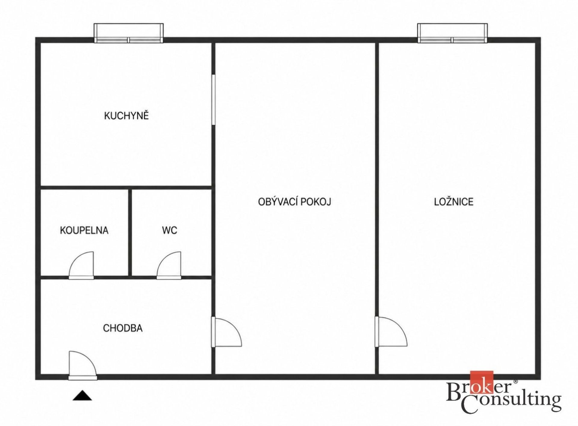 Byt 2+1 · 52 m² · Kamenná, Aš - 2