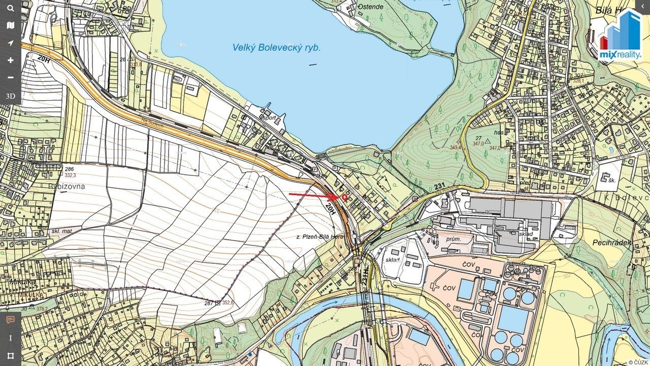 Pozemky pro bydlení, U Velkého rybníka, Plzeň, 1 104 m² - 1