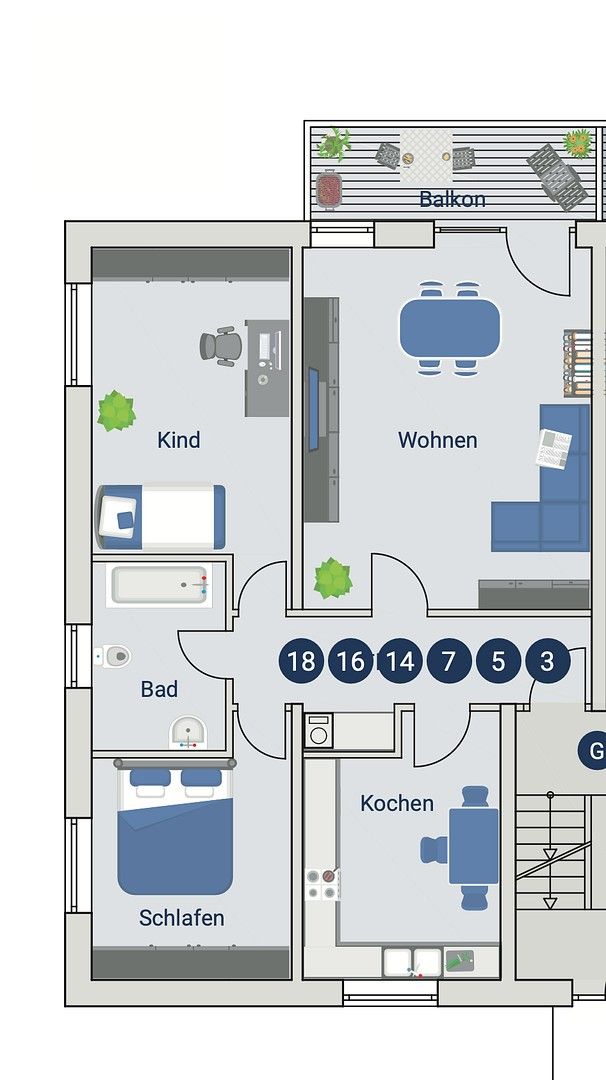 3+1, Holzstrasse 17a, , Sasko-Anhaltsko, 87 m² - 1