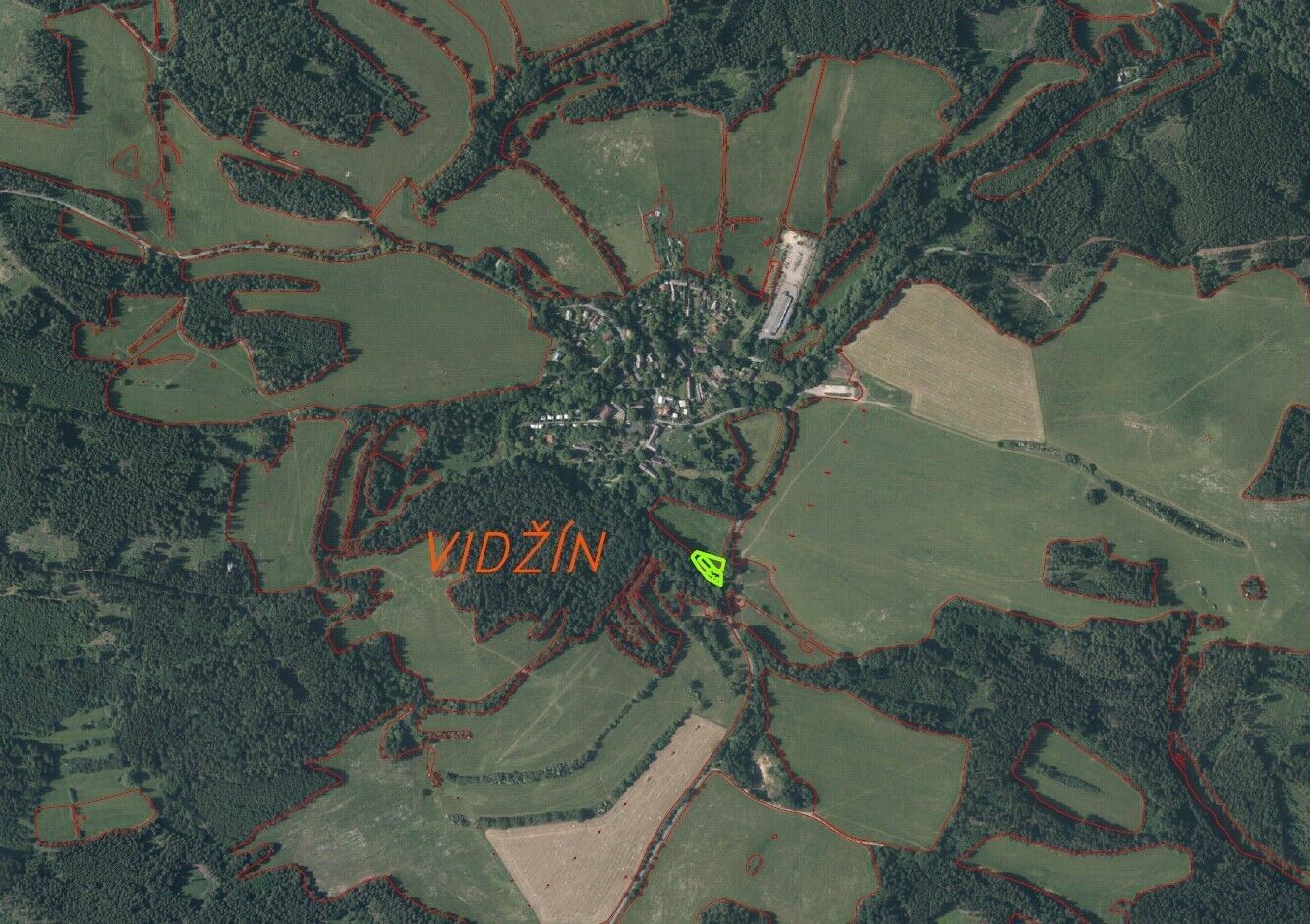 Pozemek · 1 500 m² · Úterý Vidžín - 3