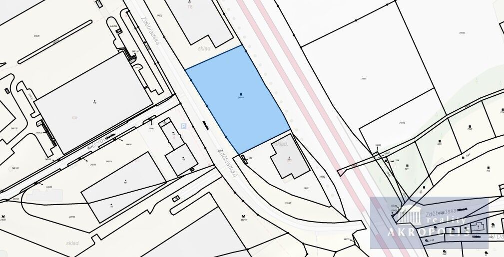 Prodej komerční pozemek - Zděbradská  , Říčany Jažlovice, 6 108 m² - 5
