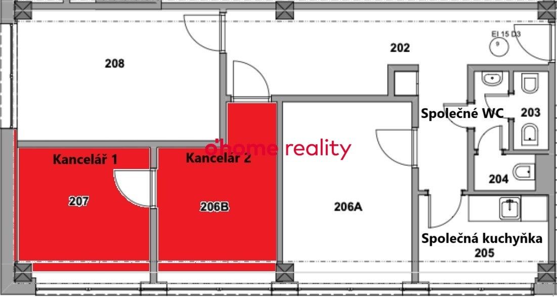 Kancelář · 20 m² · Sokolovská 80, Olomouc Klášterní Hradisko - 3