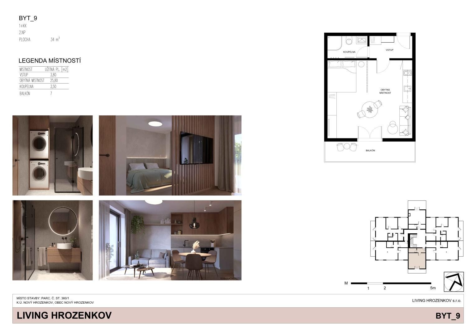 Prodej byt 1+kk - Nový Hrozenkov, 34 m² - 2