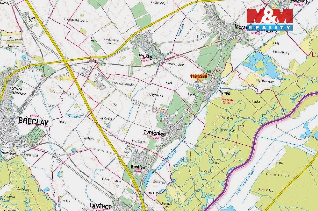 Prodej pozemek pro bydlení - Týnec u Břeclavě, 691 54