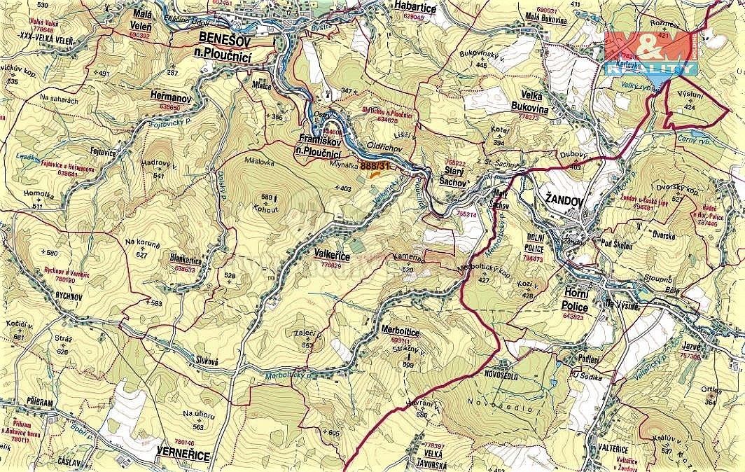Prodej louka - Valkeřice, okres Děčín, Ústecký kraj - 5