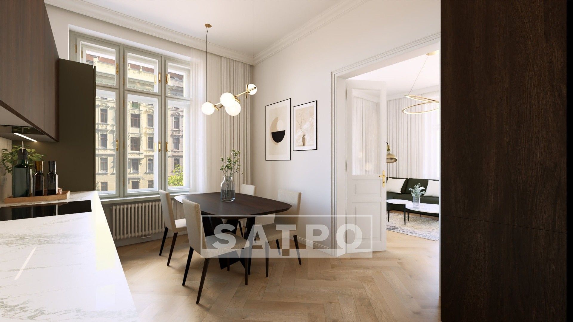 3+1, Polská, Praha, 121 m²