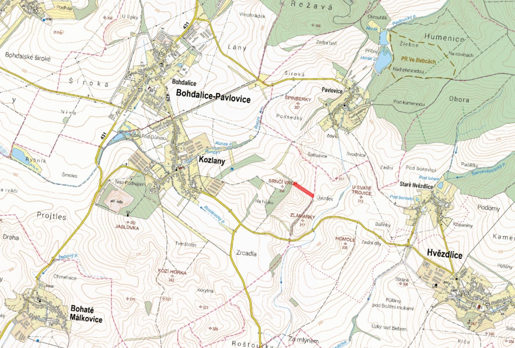 Prodej zemědělský pozemek - Kozlany - 2