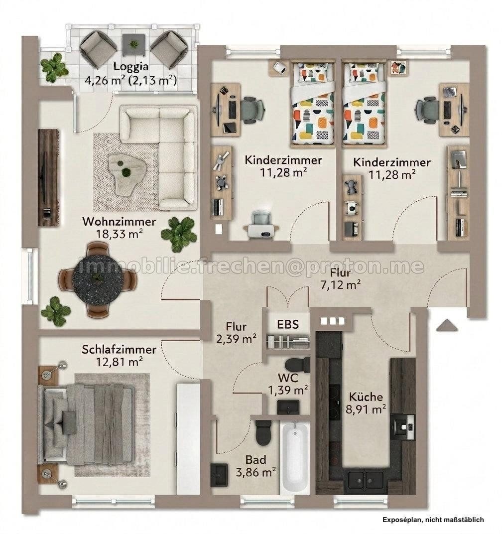 4+1, , Severní Porýní-Vestfálsko, 81 m² - 1