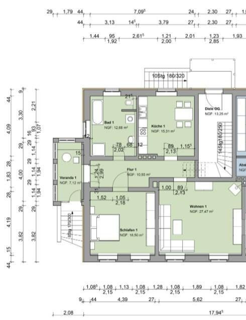 2+kk, Steinhöfeler Str. 25, , Braniborsko, 92 m² - 1