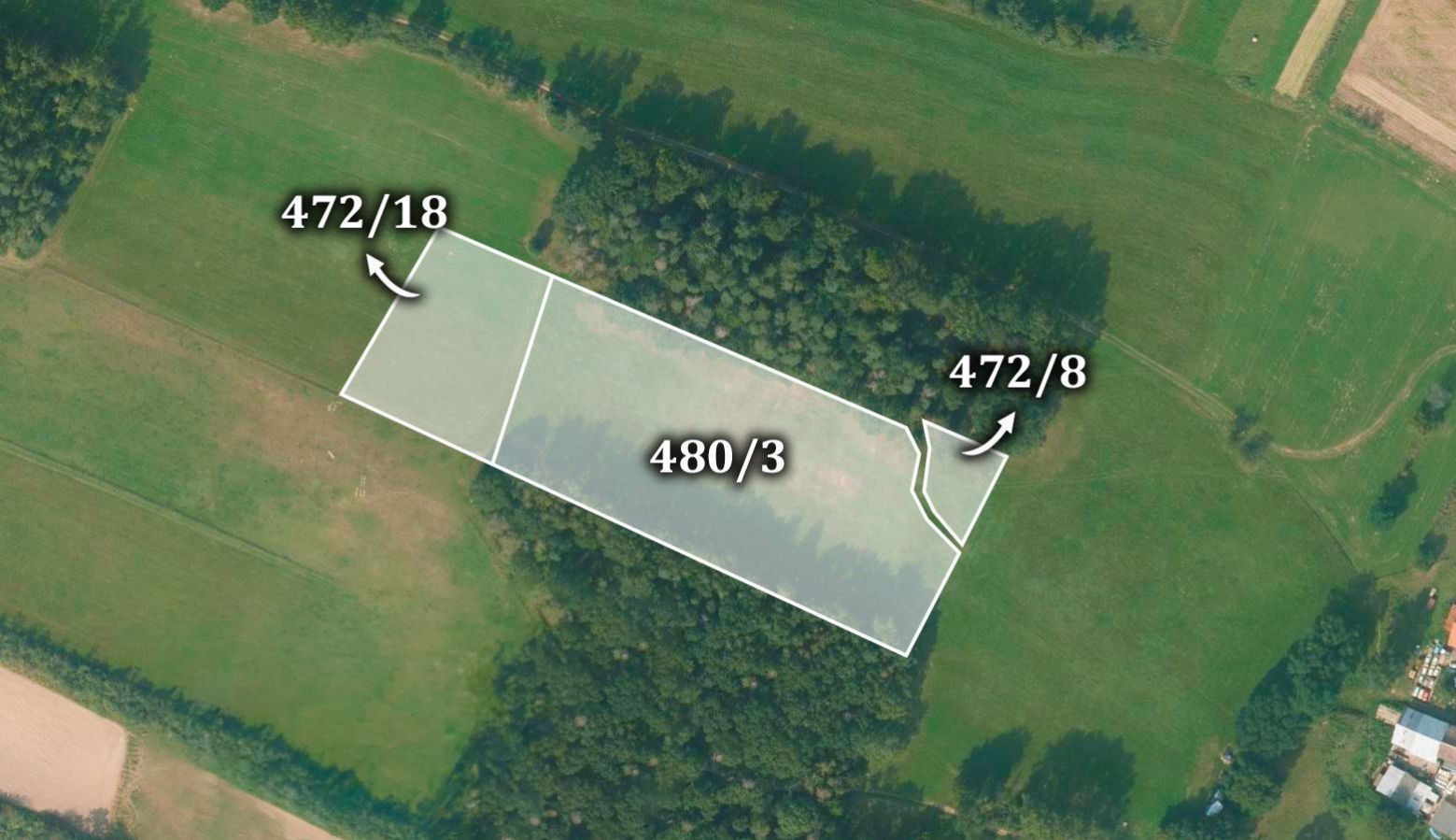 Zemědělské pozemky, Olešnice, 16 996 m²