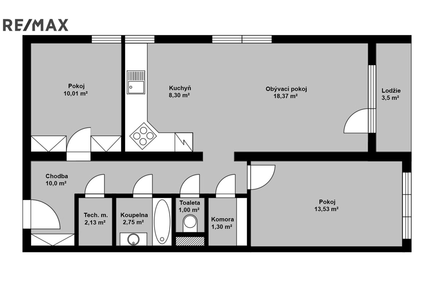 Prodej byt 3+kk - Opočnice, 67 m²
