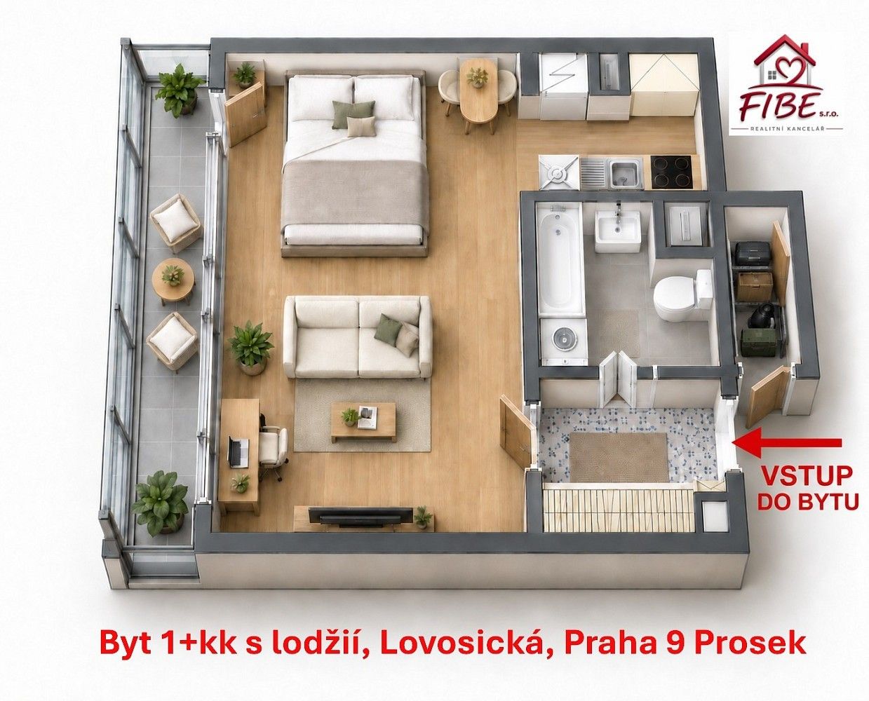 1+kk, Praha - Prosek, okres Praha 9, Hlavní město Praha, 34 m² - 1