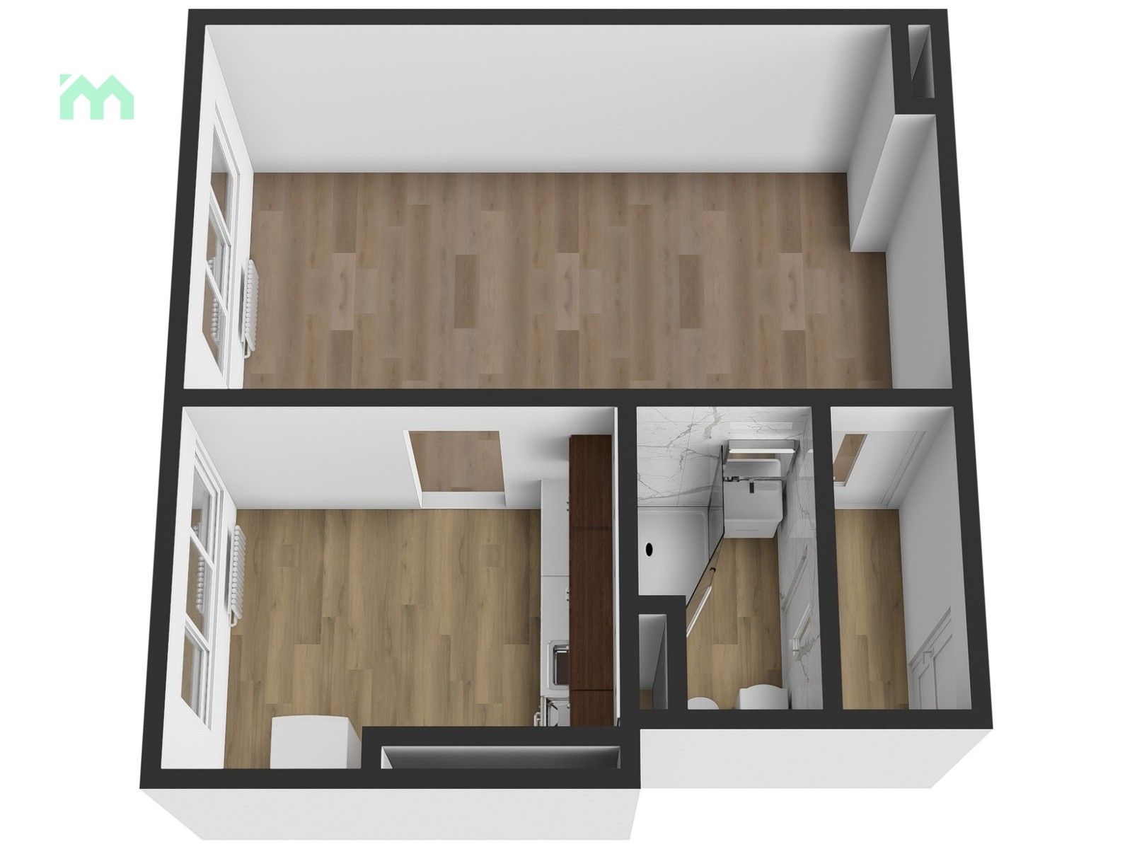 Prodej byt 1+1 - Velká Dlážka, Přerov, 32 m²