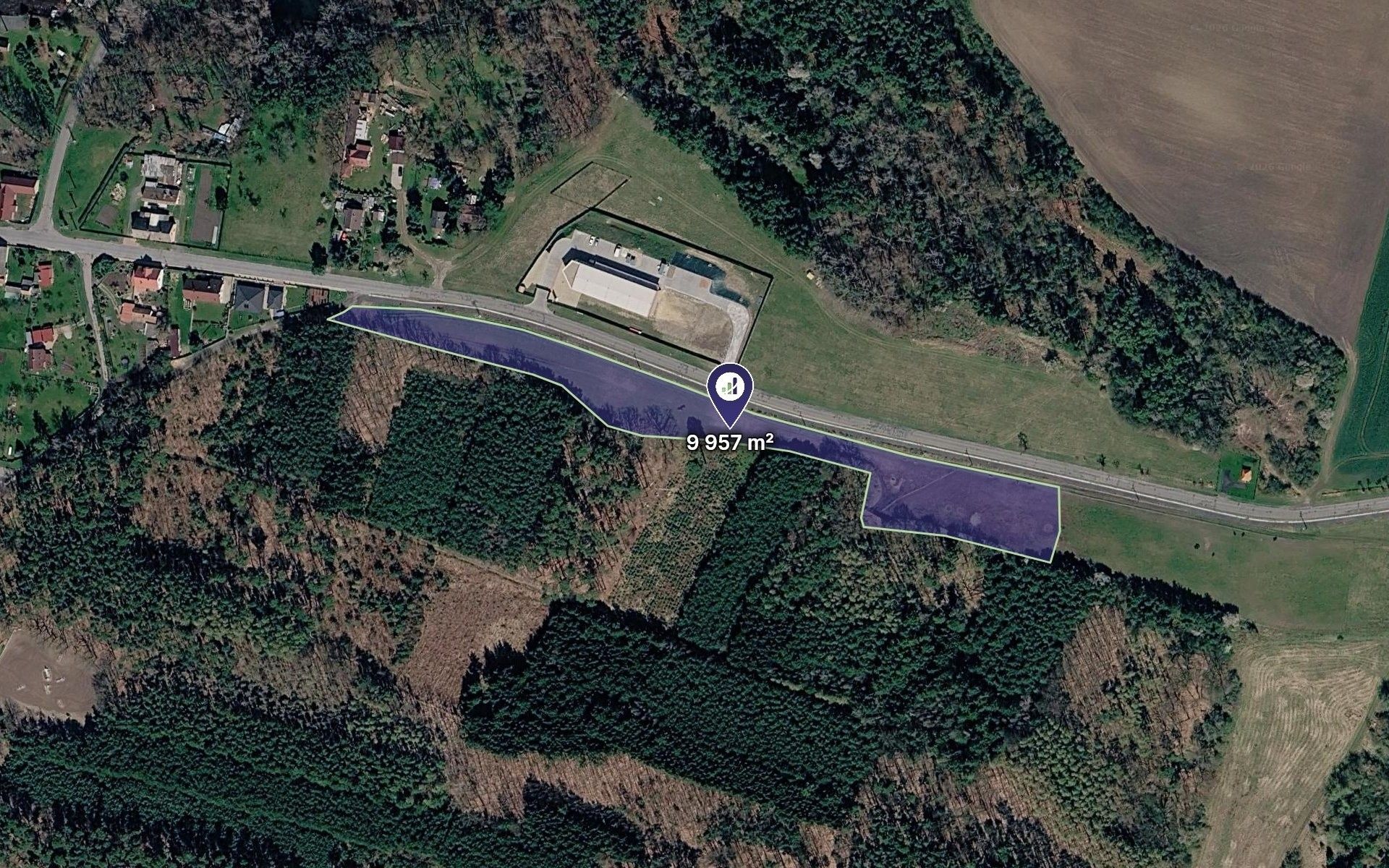 Louka, 9 957 m²