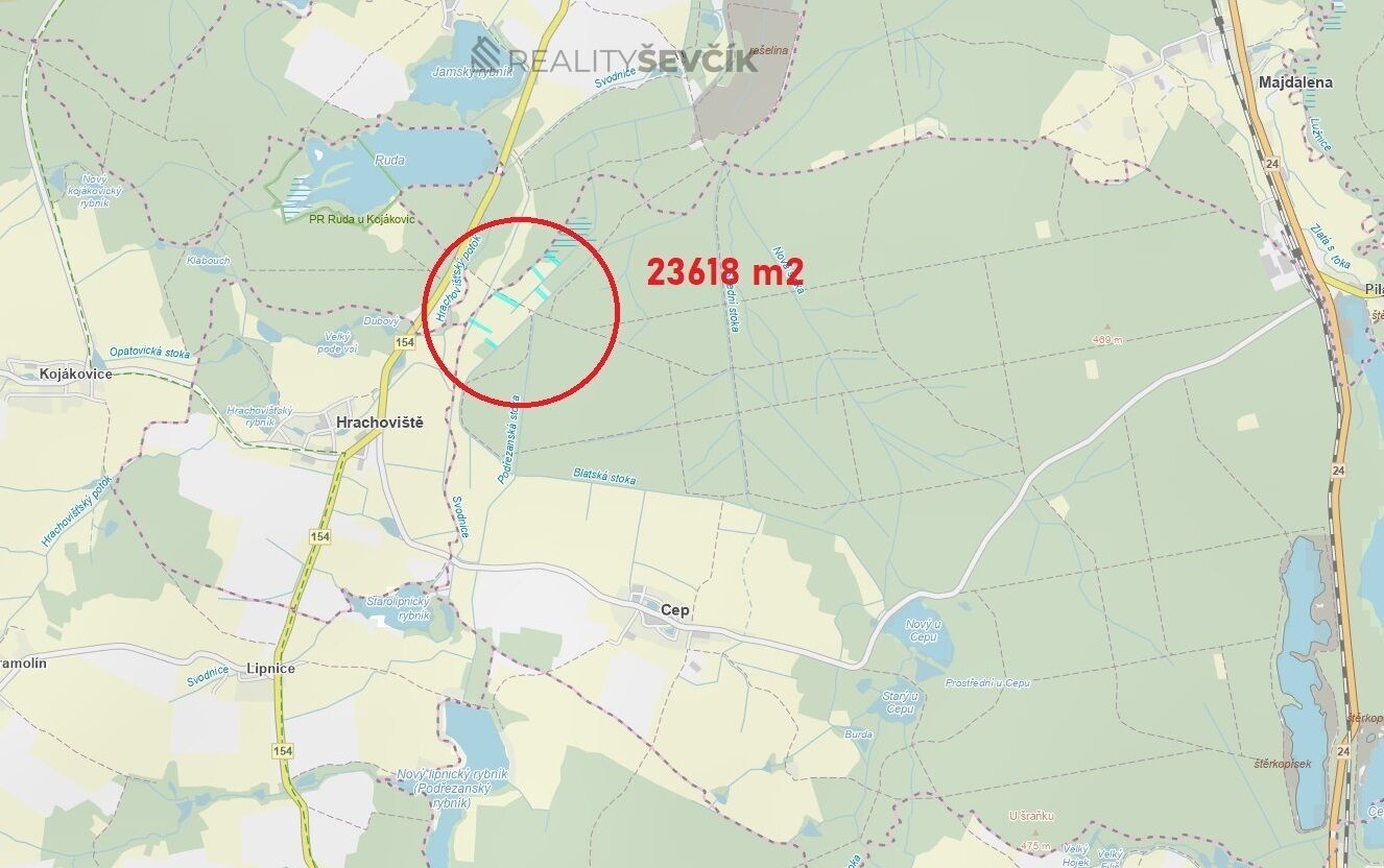 Zemědělské pozemky, Cep, 23 618 m² - 2