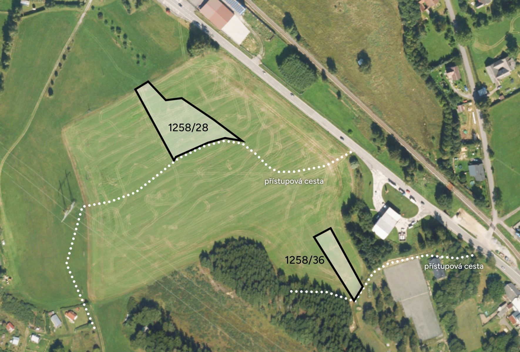 Komerční pozemky, Borová