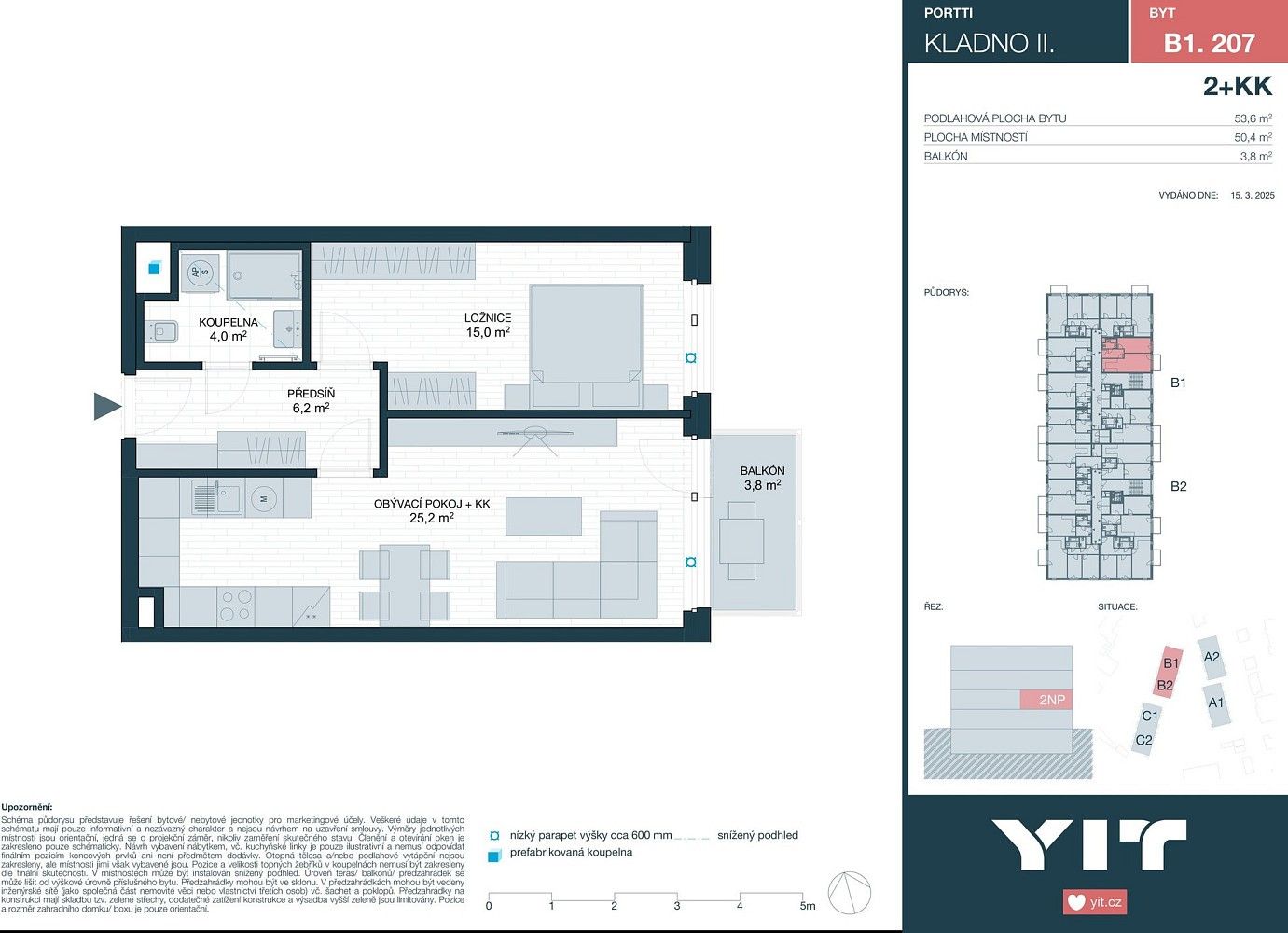 2+kk, Kladno, Středočeský kraj, 50 m² - 2