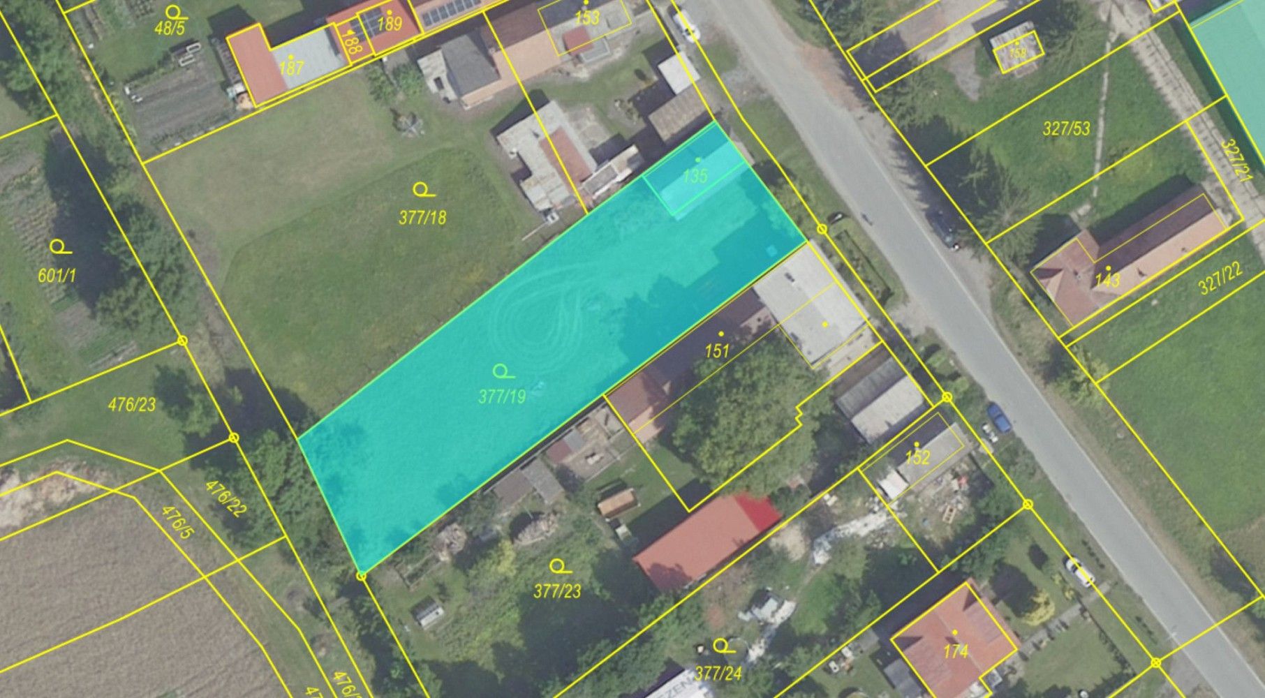 Pozemek pro bydlení, 1 227 m²