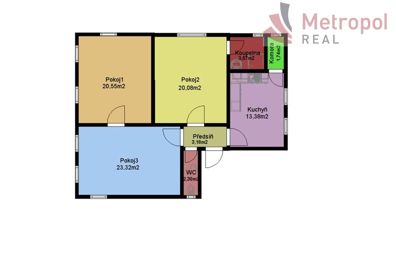 Pronájem byt 3+1 - Americká, Karlovy Vary, 88 m²