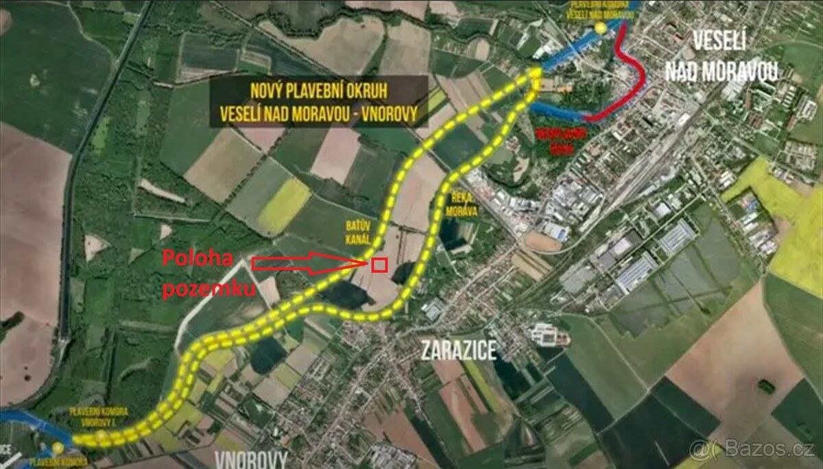 Prodej pozemek pro bydlení - Veselí nad Moravou, 698 01