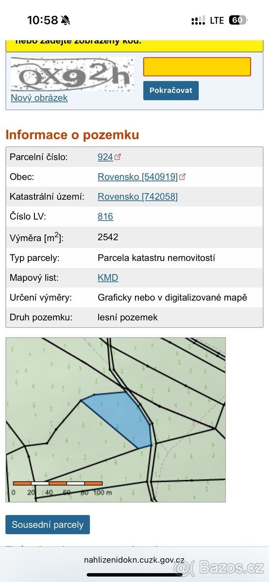 Prodej pozemek pro bydlení - Rapotín, 788 14
