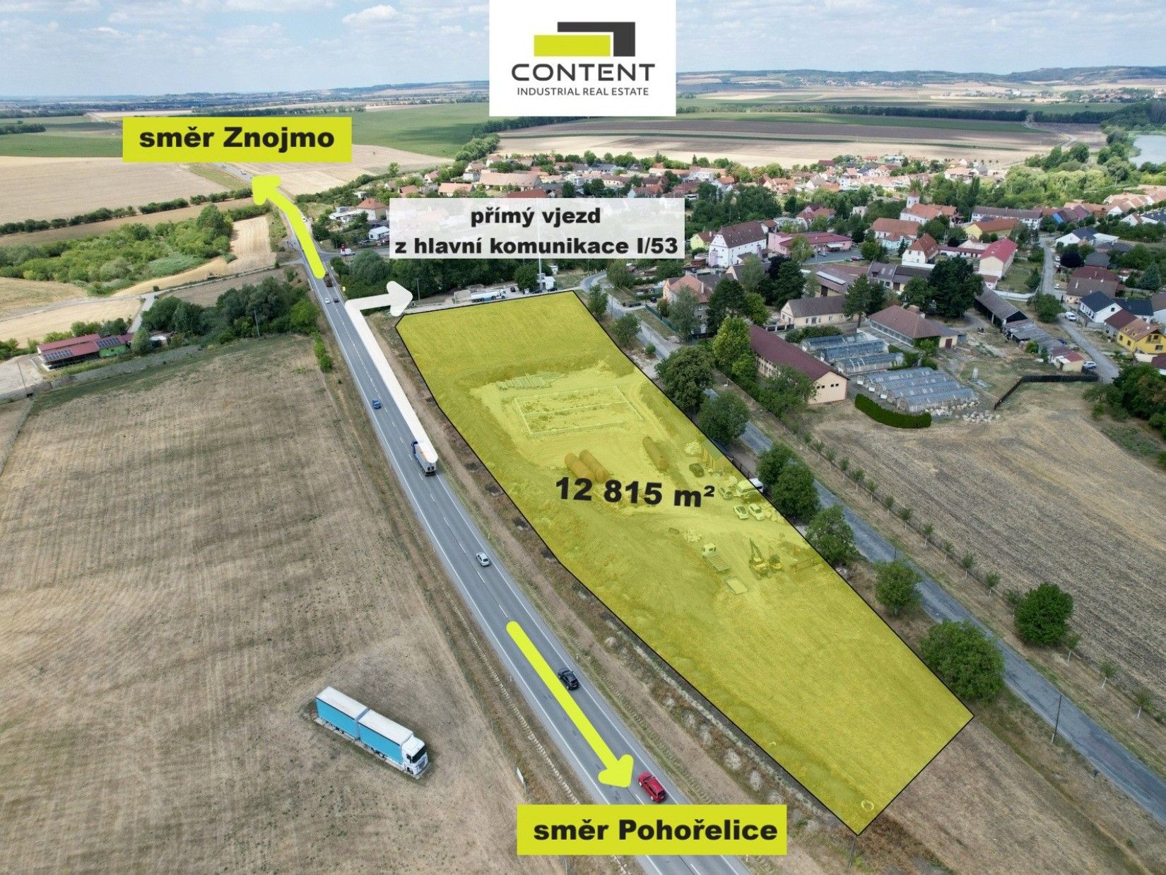 Komerční pozemek, 12 815 m²