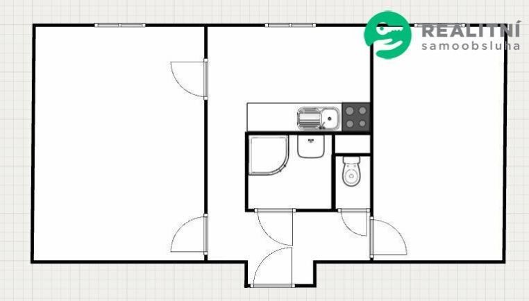 2+1, Zahradní, Chomutov, 52 m² - 2