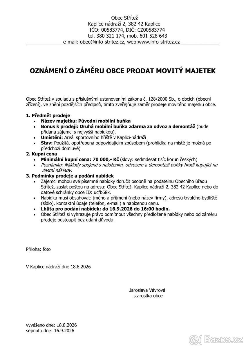 Ostatní, Kaplice, 382 42 - 2