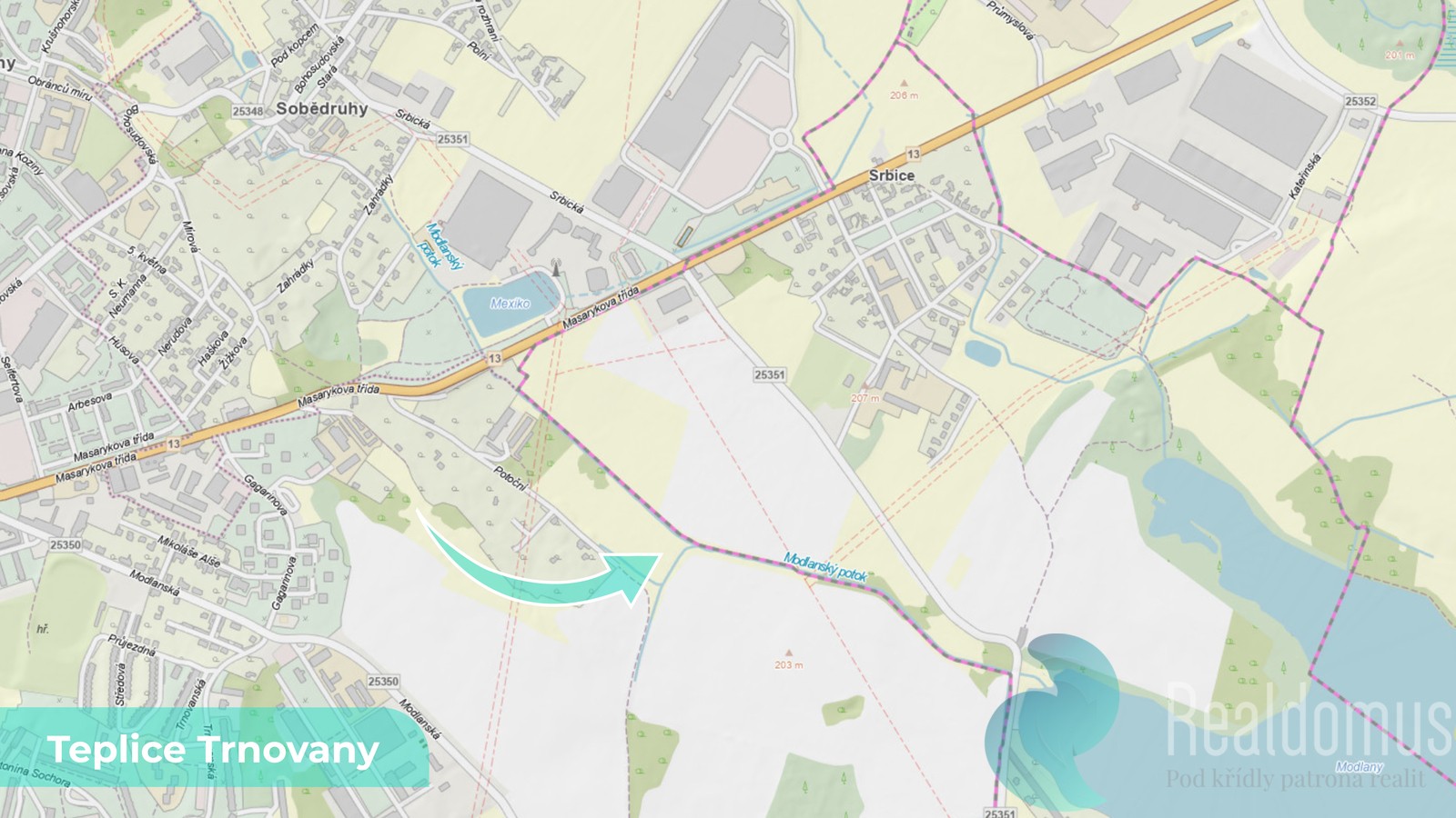 Louka · 2 554 m² · Teplice Trnovany - 4